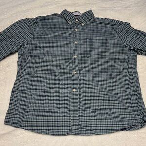 Denver Hayes Green Plaid Casual Shirt
